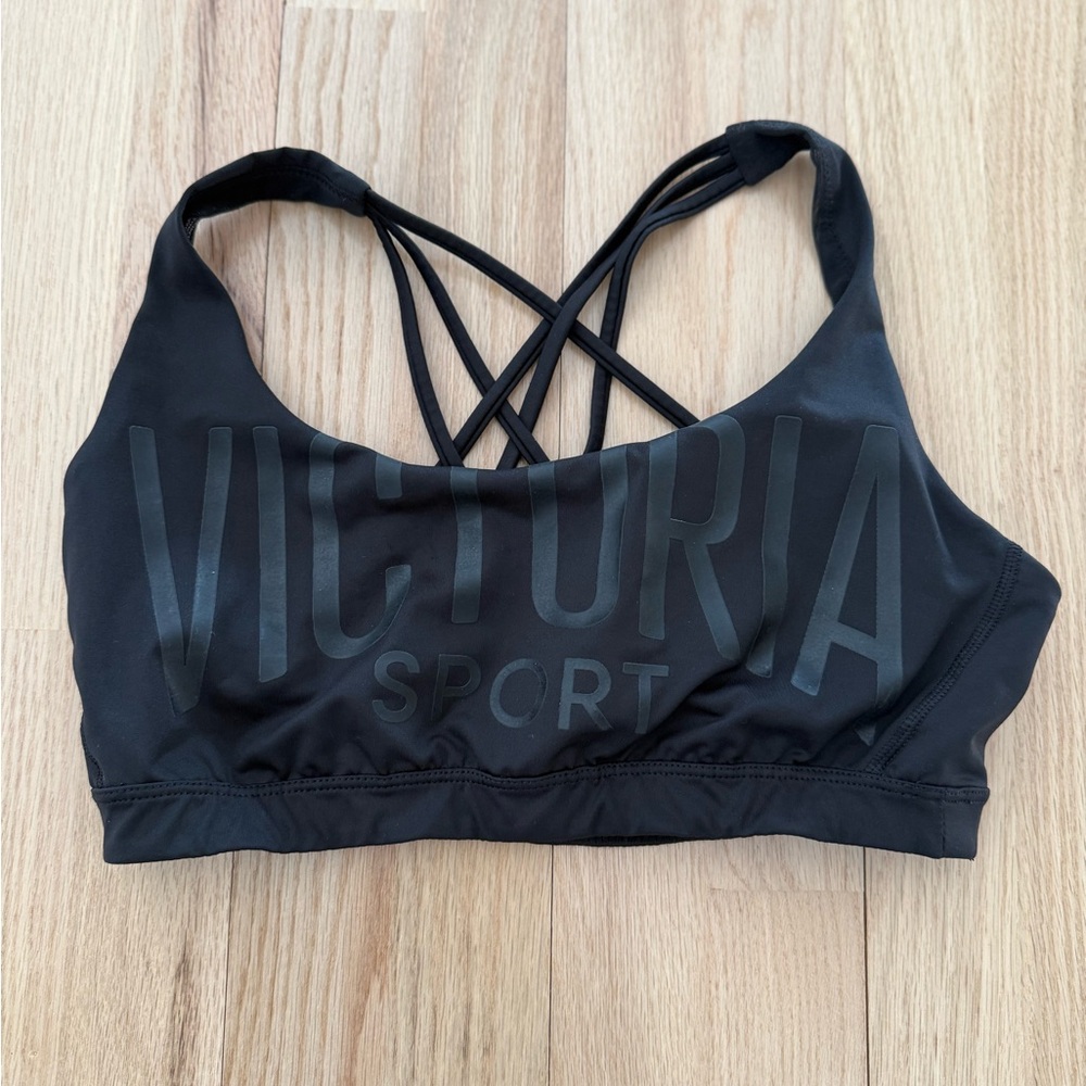 Victoria's Secret Black Strappy Sports Bra